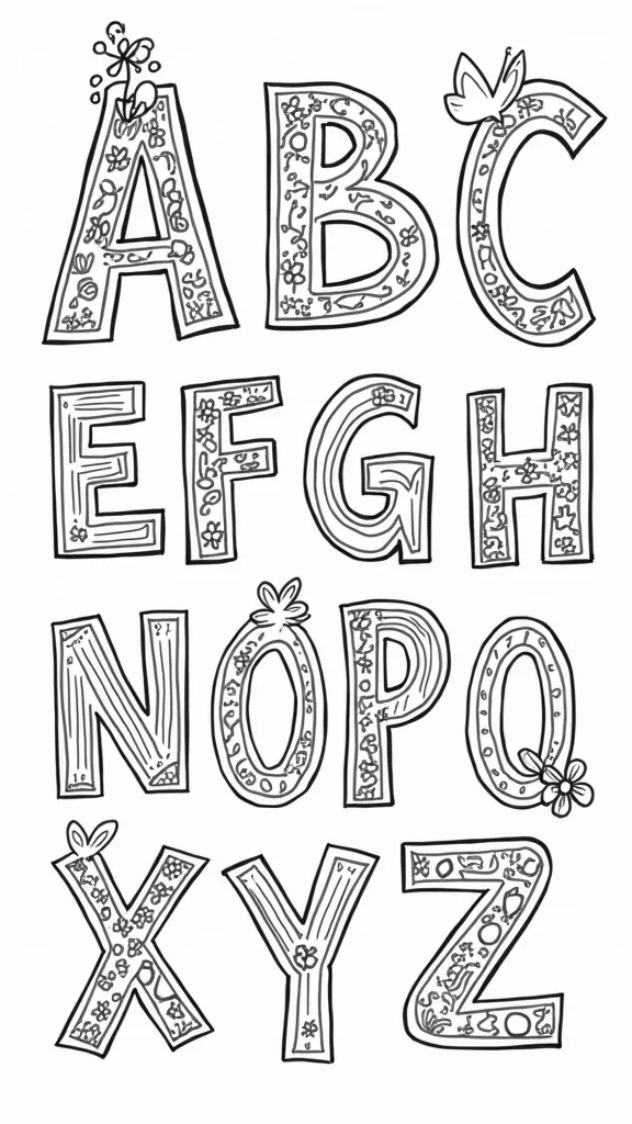 coloriages alphabets